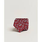 Amanda Christensen Paisley Woven Silk Tie 8 cm Wine Red