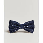 Amanda Christensen Dot Pre Tie Silk Navy/White