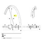 Mavic Rear Ksyrium Sl Rb Road Rim Silver 700 28´´