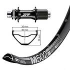 Winora Dt Swiss M502 Shimano Deore Xt 8-11s 27,5´´ Cl Disc Rear Wheel Silver 12 x 148 mm Shimano/Sram HG