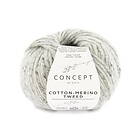 Katia Garn Cotton Merino Tweed grå 50 gram – Grey 506
