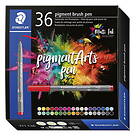 Staedtler Pigment Arts Pen Multi Ink – 36 pennor i en bred palett