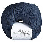 Merino Garn Mix 50g stålblå