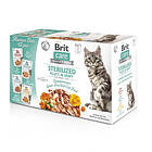 Brit Care Cat Sterilized Bitar i Sås Multipack 12 x 85g