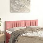 vidaXL Huvudgavlar 2 st rosa 72x5x78/88 cm sammet 346255