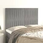 vidaXL Huvudgavlar 4 st ljusgrå 72x5x78/88 cm sammet 3116618
