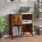 vidaXL Stereobänk rökfärgad ek 84.5x38x89 cm konstruerat trä 832002