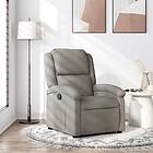 vidaXL Reclinerfåtölj taupe tyg 371759