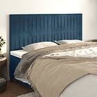 vidaXL Huvudgavlar 4 st mörkblå 80x5x78/88 cm sammet 3116628