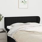 vidaXL Sänggavel med kanter svart 147x23x78/88 cm tyg 3117382
