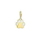 Thomas Sabo Charm Club Charmista dog paw enamel yellow-gold plated berlock 2014-427-39