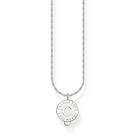 Thomas Sabo Charm Club Charmista white Coin silver halsband X2091-007-21-L45V