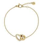 Edblad Eternal Heart Bracelet Gold hjärtarmband 125910