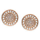 Fossil stiftörhängen Halo Rose Gold-Tone Studs JF03263791