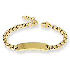 Ace of Spades Of armband med gravyrplatta Gold SSB-8644GP/19+3cm