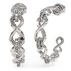 Guess Endless dream silverfärgad infinity hoops JUBE03267JWRHT/U