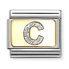 Nomination Classic gold glitter letter bokstavssmycken C 030291/03