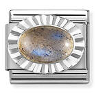 Nomination Classic Silvershine Labradorite 330507/40