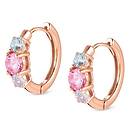 Nomination Color Wave rose gold hoops 149822/011