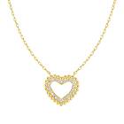 Nomination Lovecloud yellow gold hjärthalsband 240504/008