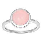 Nordahl Jewellery SWEETS52 ring rosa kvarts/silver 129 003-56