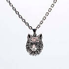 Northern Viking Jewelry Fenrir Wolf Head hänge NVJ-H-RS053