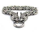 Northern Viking Jewelry Clasp Byzantine kejsarlänk Wolf Head armband NVJRA015