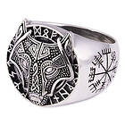 Northern Viking Jewelry Guardian Wolf ring NVJ-H-SO022_21mm