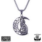 Northern Viking Jewelry halsband Moon Wolf NVJRS100