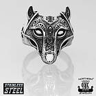 Northern Viking Jewelry Guardian Wolf ring NVJSO019-225