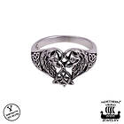 Northern Viking Jewelry Heart Wolf ring NVJ-H-SO018-175