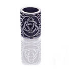 Northern Viking Jewelry Silver Celtic Knot skäggsmycke NVJHE017