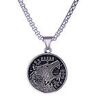 Northern Viking Jewelry Vegvisir Wolf halsband NVJRS104