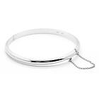 Armband bangle rodinerad 925 Sterling Silver 60mm K4/ROD.9mm