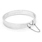 Armband bangle rodinerad 925 Sterling Silver 62mm K6/ROD.10mm