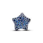 Pandora Moments Bold Pave Star Sterling silver Blue crystal berlock 793026C01