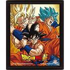 PCmerch Dragon Ball Super Friends or Rivals 3D poster med ram