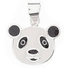 Silver Bar Panda hängsmycke 12 mm 6213