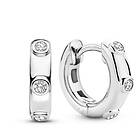 Ti Sento silverhoops med kubiska zirkon 7953ZI
