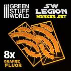 Green Stuff World - Legion Line of Fire Markers (Orange)