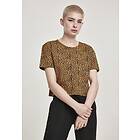 Urban Classics Leopardmönstrad kort t-shirt