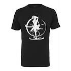 Urban Classics Svart t-shirt dam med vitt samurai tryck