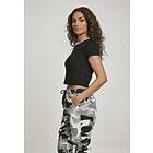 Urban Classics Ribbad kort t-shirt dam