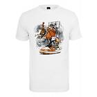 Urban Classics Vit t-shirt med basket tryck