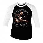 Hybris Elvis Presley Suspicious Minds Baseball 3/4 Sleeve Tee