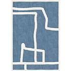 Layered Gotland Klint Ullmatta Cornflower Blue Blå 180x270cm