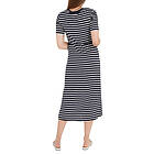 Tommy Hilfiger Klänning Reg Stripe O-nk Midi Drs SS