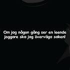 Dunken Ser en leende joggare T-shirt
