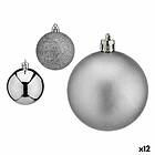 Krist+ Uppsättning av christmas balls Silvrig Plast Ø 6 cm (12 pcs)