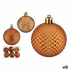 Krist+ Uppsättning av julekuler 6 cm Orange PVC (12 deler)
